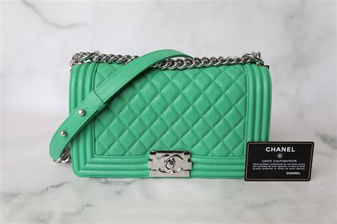 chanel boy old medium green caviar|The Ultimate Guide to the Chanel Boy Bag .